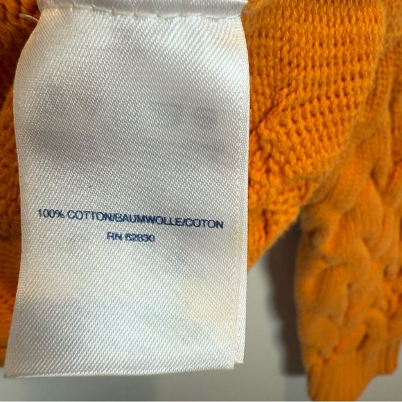 Land's End Drifter Sweater Yellow Size Medium 10-12 - Picture 10 of 11